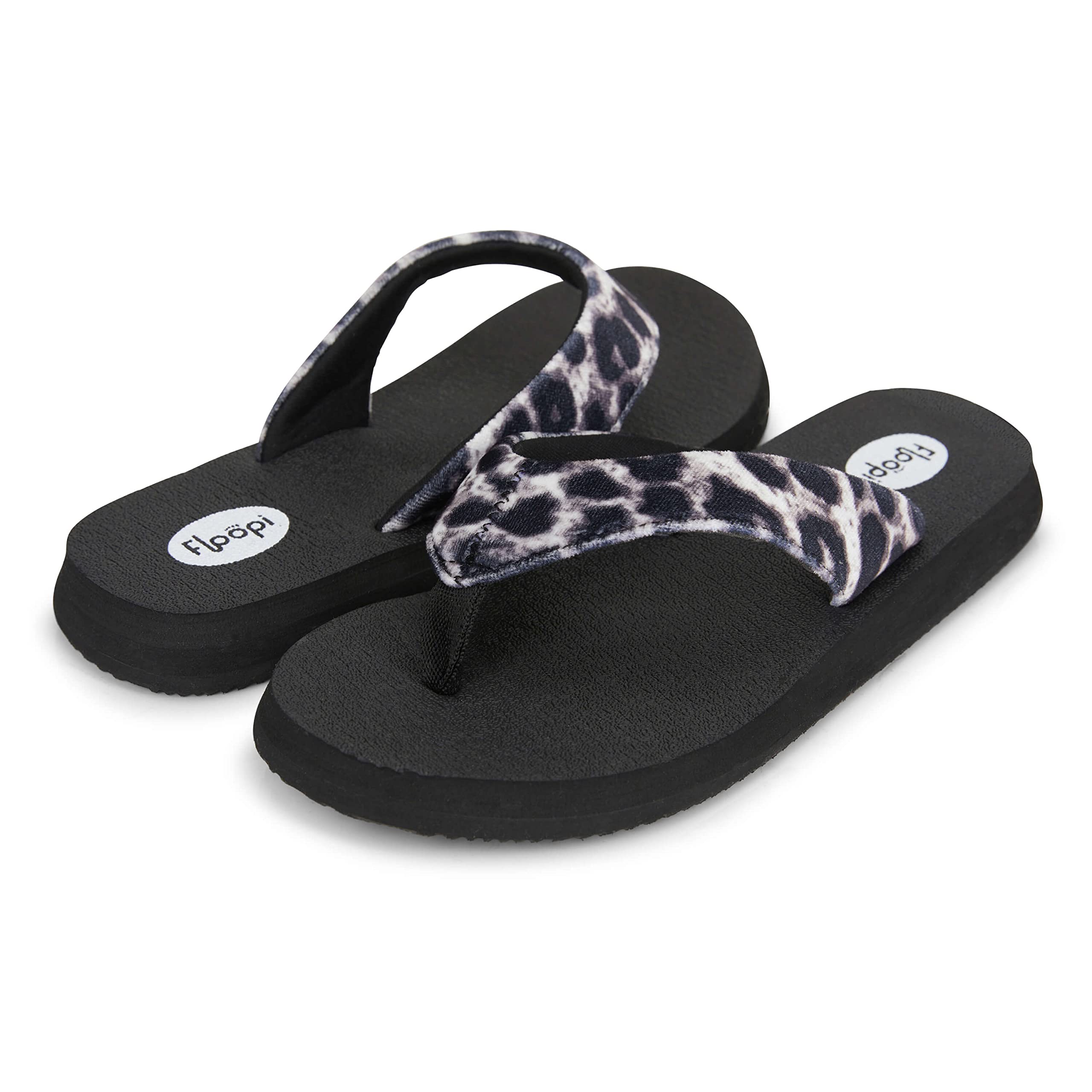 Floopi Women's Flip Flops - Comfortable Yoga Sandals with Anti-Skid Soles for Beach, Pool & Indoor Use | Lightweight Thong Sandals for Ladies