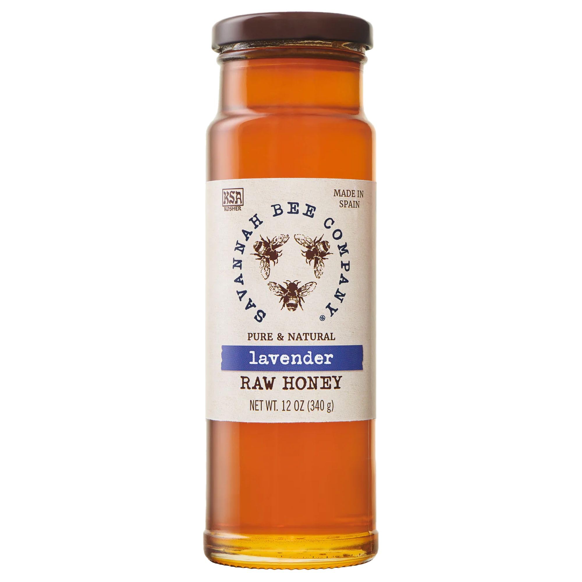 Pure Raw Honey by Savannah Bee Company - Unfiltered, Natural, & USDA Certified | Perfect for Tea, Baking, & Healthy Breakfasts