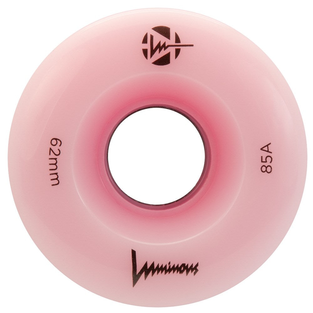 Luminous LED Quad Sixies Wheel 62mm 85a 4pk - Bright LED Skateboard Wheels for Night Skating, Longboard, and Outdoor Activities