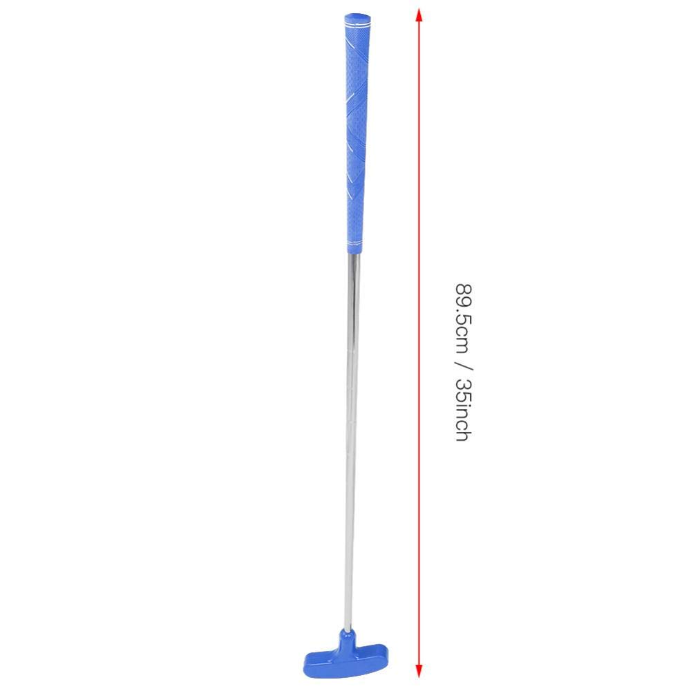 35 Inch Mini Golf Putter for Kids - Double Way Rubber Design (Left & Right Handed) - Blue - Perfect for Indoor/Outdoor Practice & Family Fun