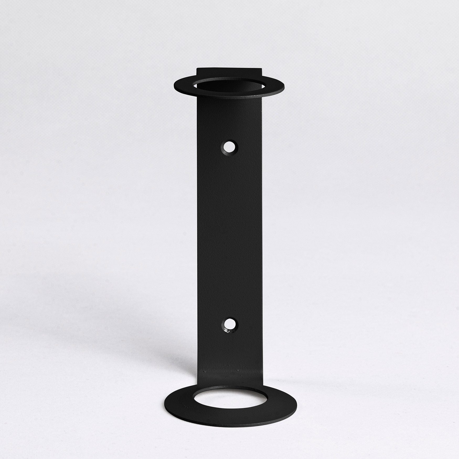DESIGNSTUFF Single Soap Dispenser Holder - Modern Bathroom Organizer, Black | Perfect for Kitchen, Bathroom & Vanity Countertop Storage