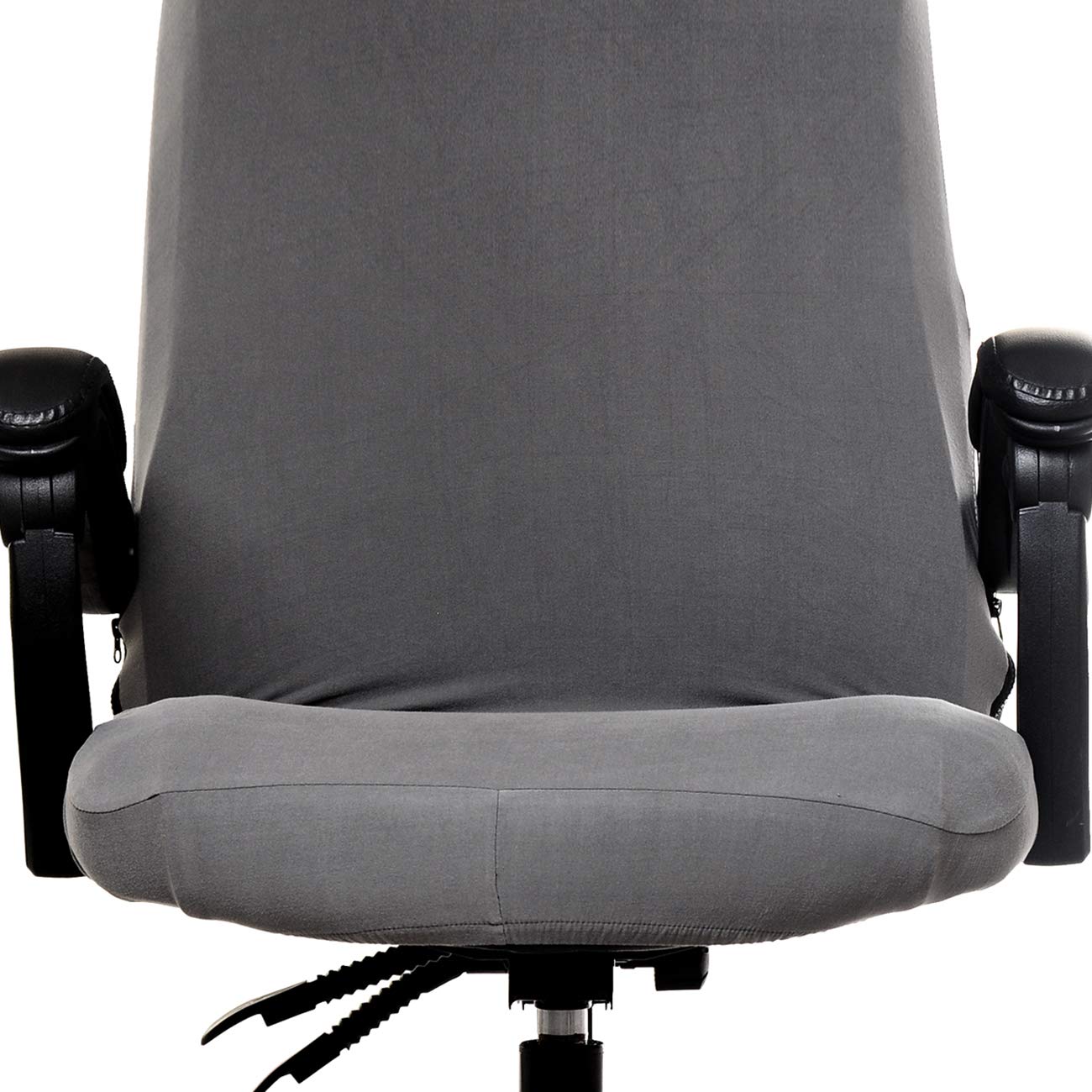 WOMACO Stretchable Office Chair Cover - Universal Computer & Boss Chair Slipcover - Modern Minimalist Design - High Back Chair Protector (Gray, Medium) - Perfect for Home Office, Conference Rooms & Workspaces