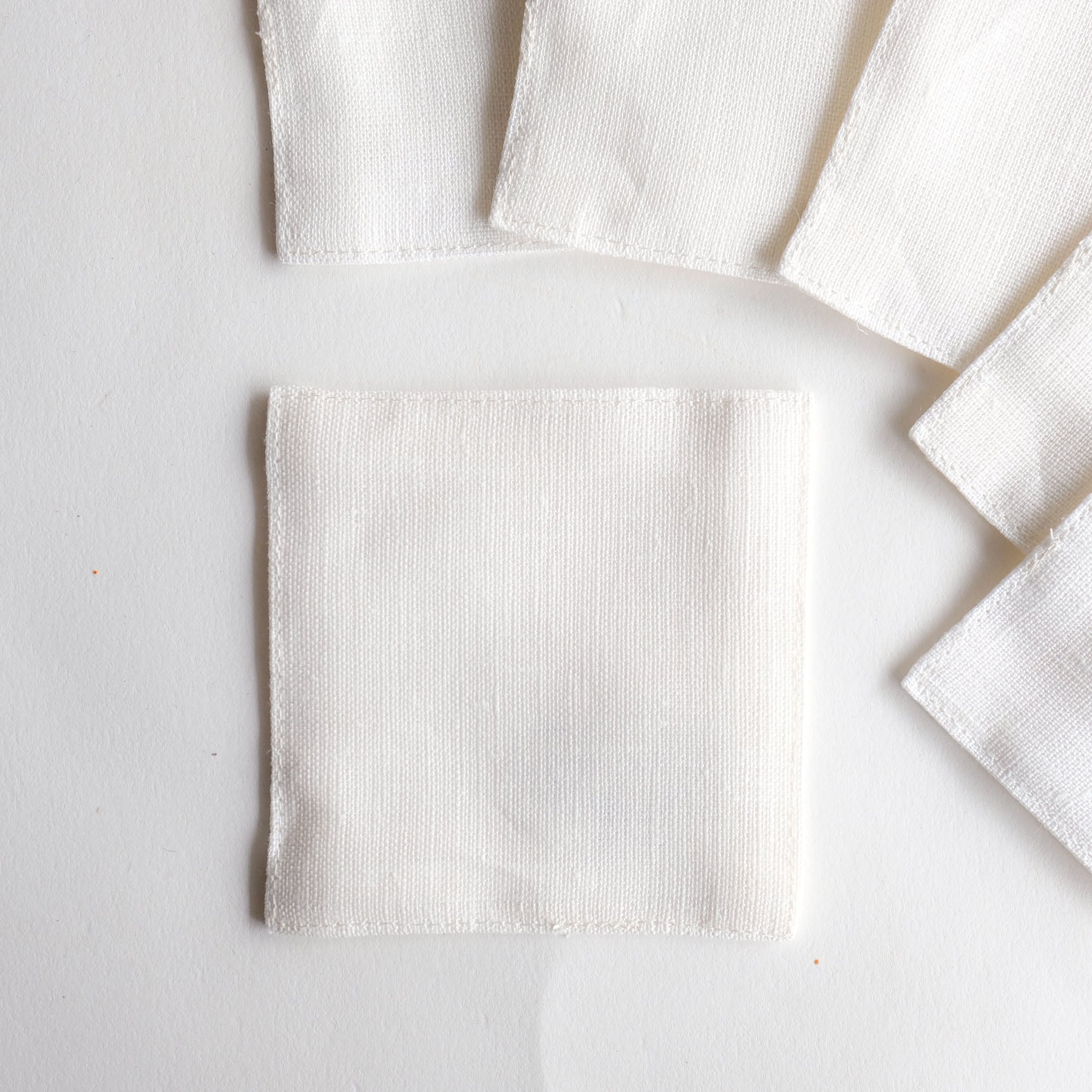 Premium Linen Coasters Set of 4 - Absorbent & Durable Natural Fabric Drink Coasters for Coffee, Wine & Dining - Perfect for Home, Office & Restaurant Use