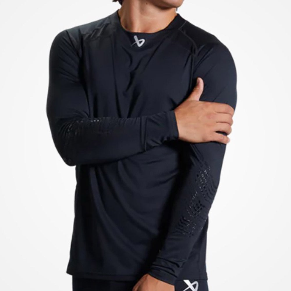 Bauer 2022 Pro Long Sleeve Base Layer Top for Youth - Moisture Wicking Thermal Shirt for Cold Weather Sports & Outdoor Activities