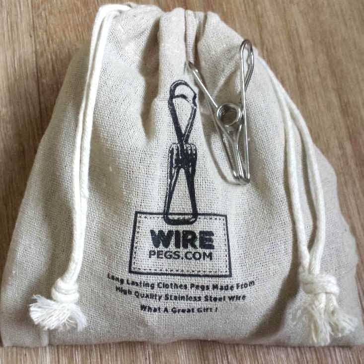 Premium 304 Stainless Steel Wire Pegs - Heavy Duty Clothes Pins for Outdoor Laundry, Camping & Beach Use (Multiple Pack Sizes Available)
