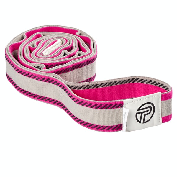 Pro Tec Stretch Band with Dynamic Strengthening Exercises - Resistance Band for Home Workouts, Physical Therapy & Fitness Training [Pink] - Perfect for Yoga, Pilates & Rehabilitation