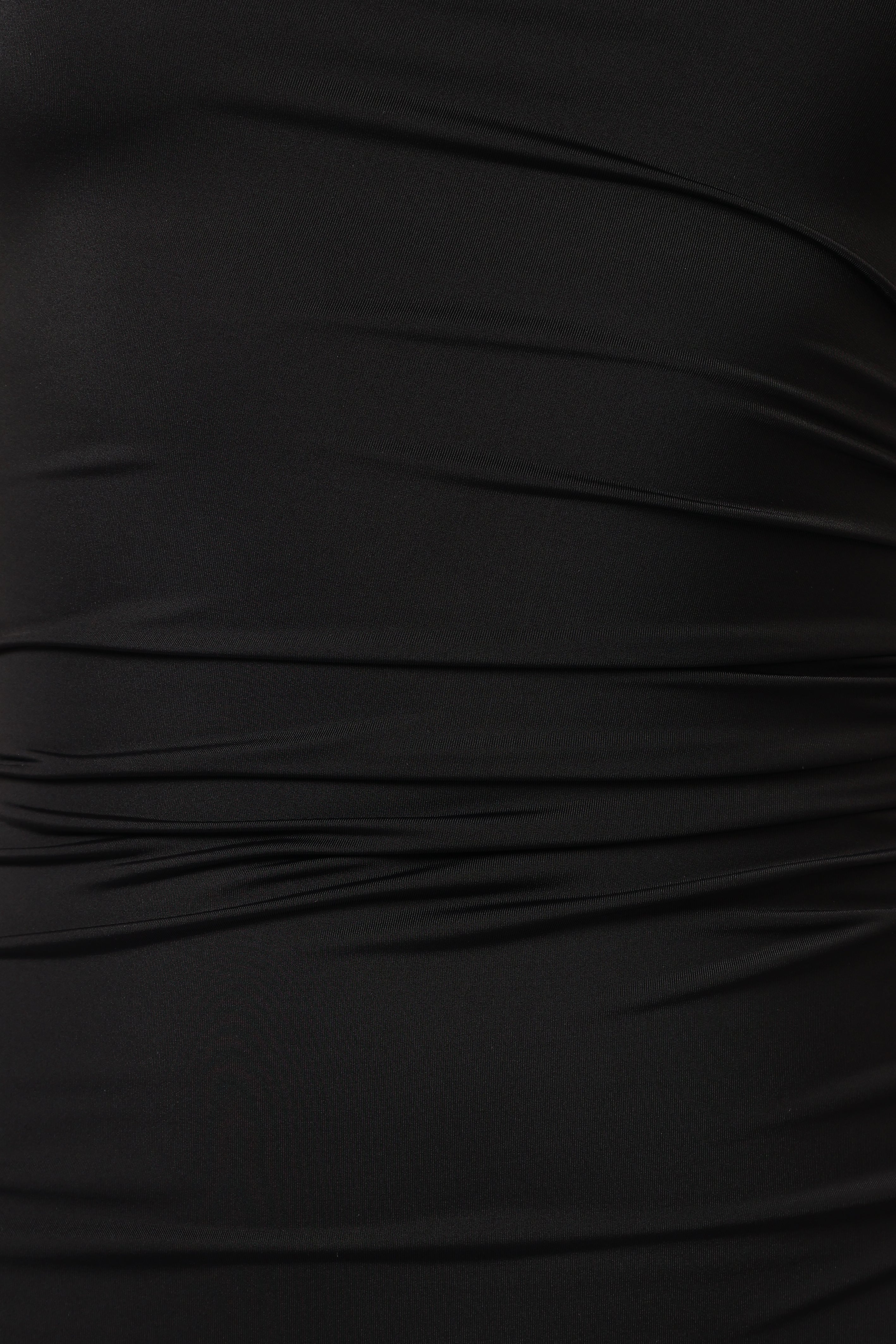 Avila One Shoulder Maxi Dress for Women - Elegant Black Long Formal Gown for Evening Parties, Weddings & Special Occasions
