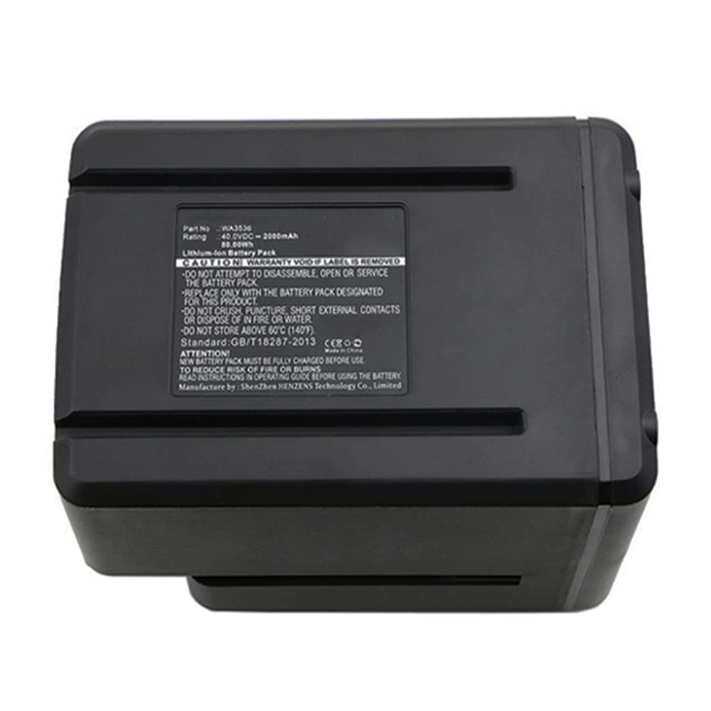 Synergy Digital 40V 2000mAh Li-ion Replacement Battery for Worx WA3536 Power Tools - Perfect for Drilling, Sawing & Outdoor DIY Projects