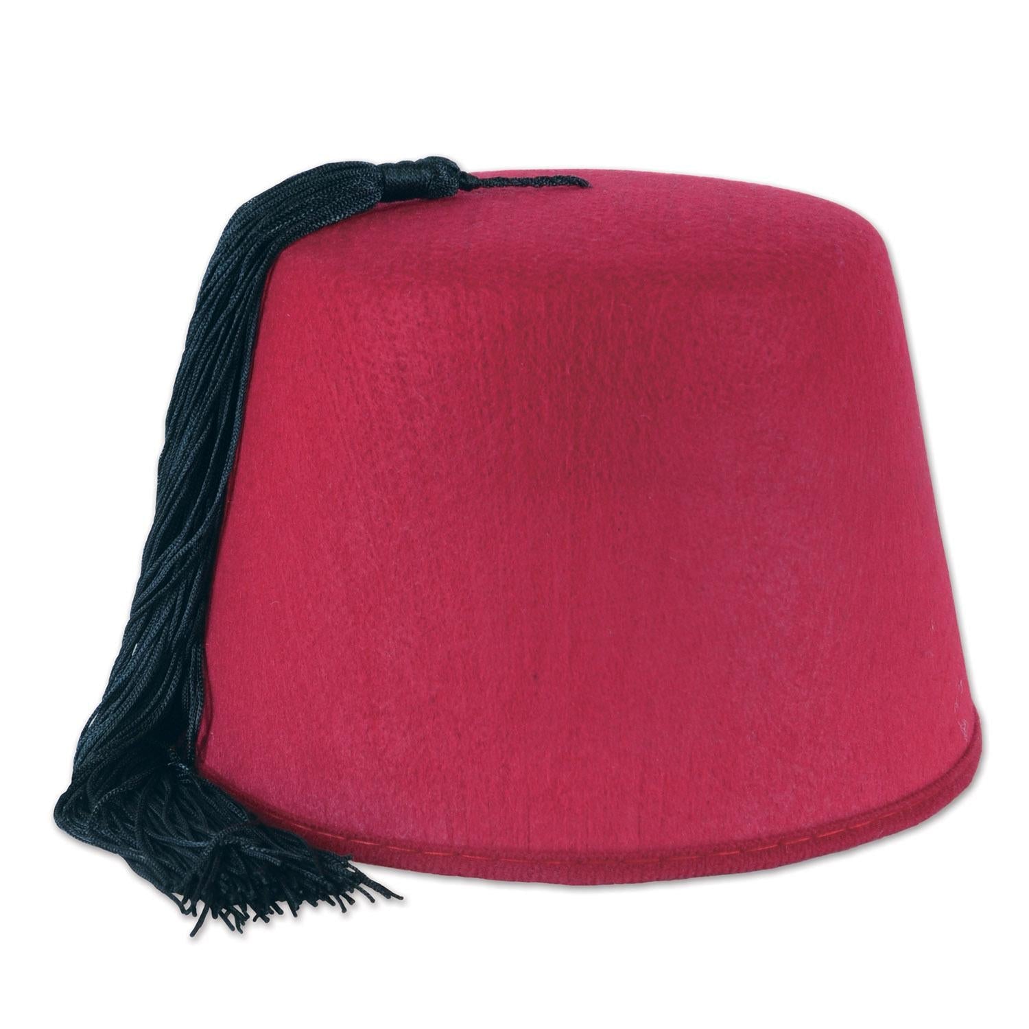 12 Pack Beistle Felt Fez Hats - Colorful Costume Hats for Halloween, Themed Parties, and Dress-Up Fun