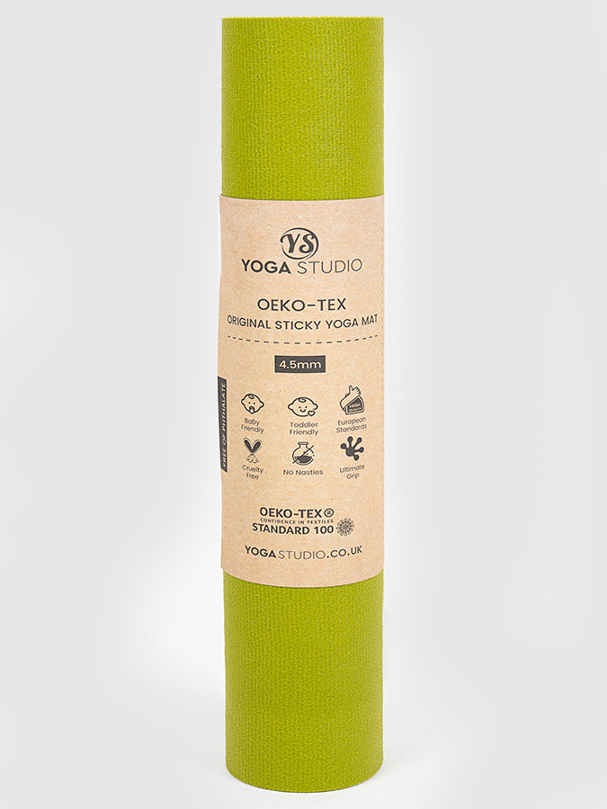 Eco-Friendly Oeko Tex Certified 4.5mm Extra Long & Wide Yoga Mat for Home & Studio Practice - Perfect for Hot Yoga, Pilates, and Meditation