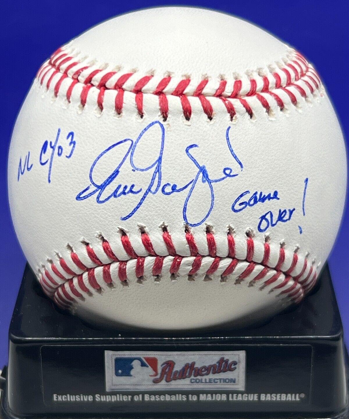 Eric Gagne Los Angeles Dodgers NL Cy Young Signed OML Baseball - Autographed MLB Collectible for Sports Memorabilia & Fan Display