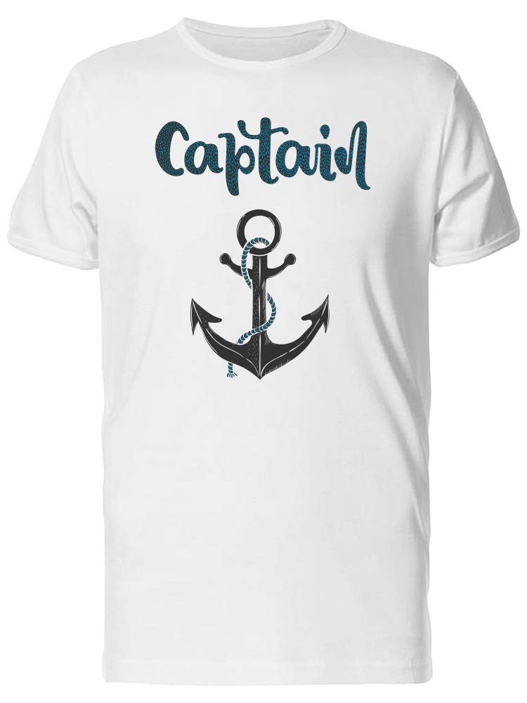 Captain Anchors Graphic T-Shirt for Men - Casual & Comfortable Cotton Tee for Everyday Wear, Street Style, and Outdoors