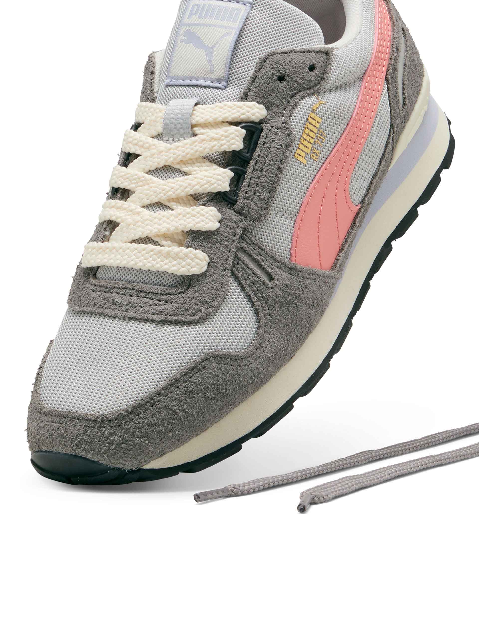 Vintage RX 737 Sneakers for Men & Women - Cool Light Grey/Cast Iron Retro Running Shoes - Perfect for Casual Wear, Street Style & Urban Fashion