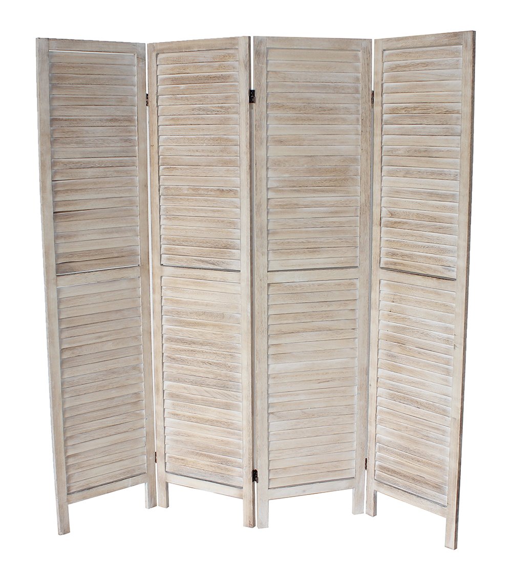 Finn Standard 4-Panel Room Divider Screen - Natural Wood Folding Partition for Home, Office & Studio - Perfect for Privacy, Space Division & Room Decor