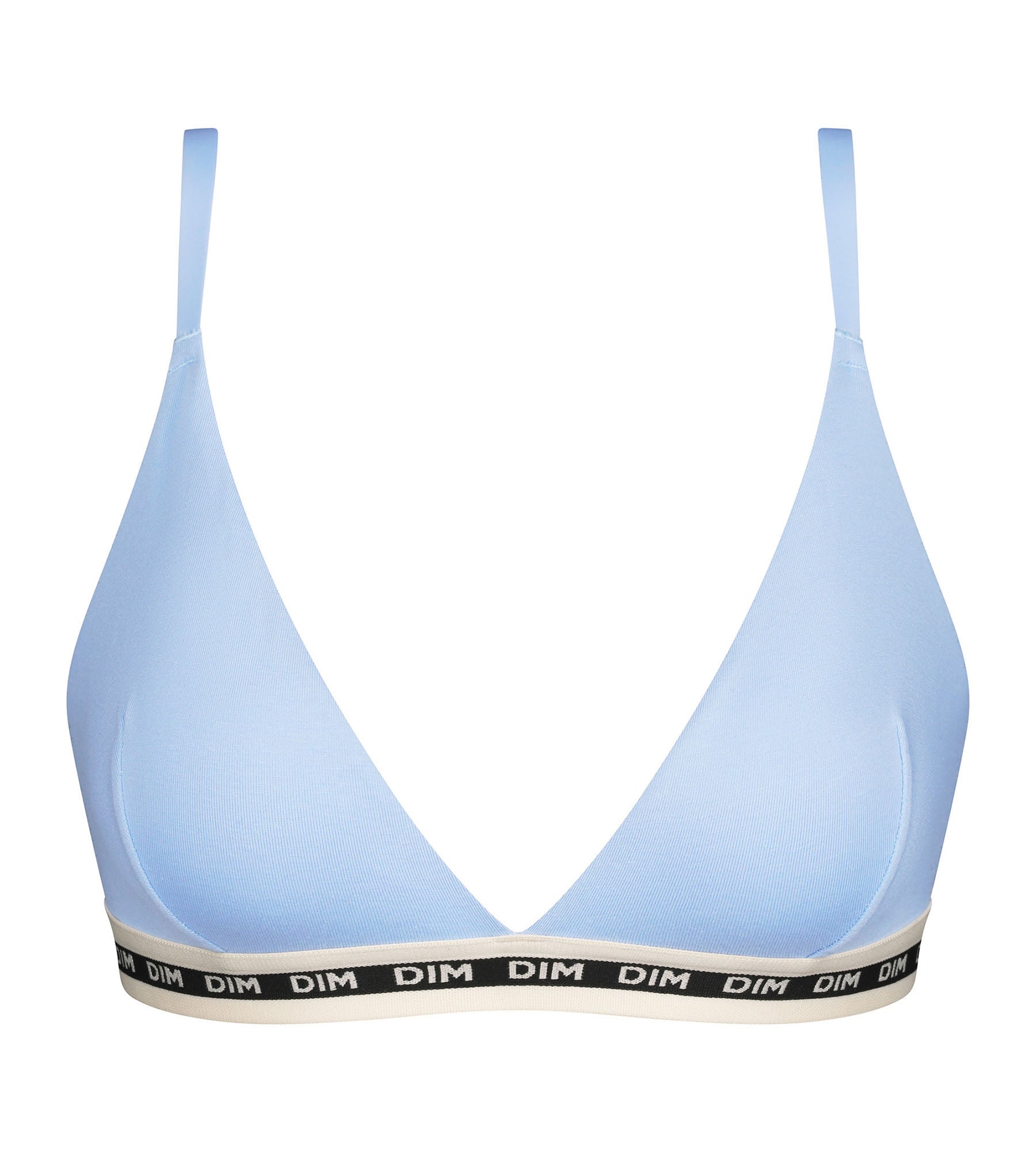 Blue Dim Icons Essentiel Wireless Triangle Cotton Bralette - Soft Comfort for Everyday Wear, Yoga, and Lounge