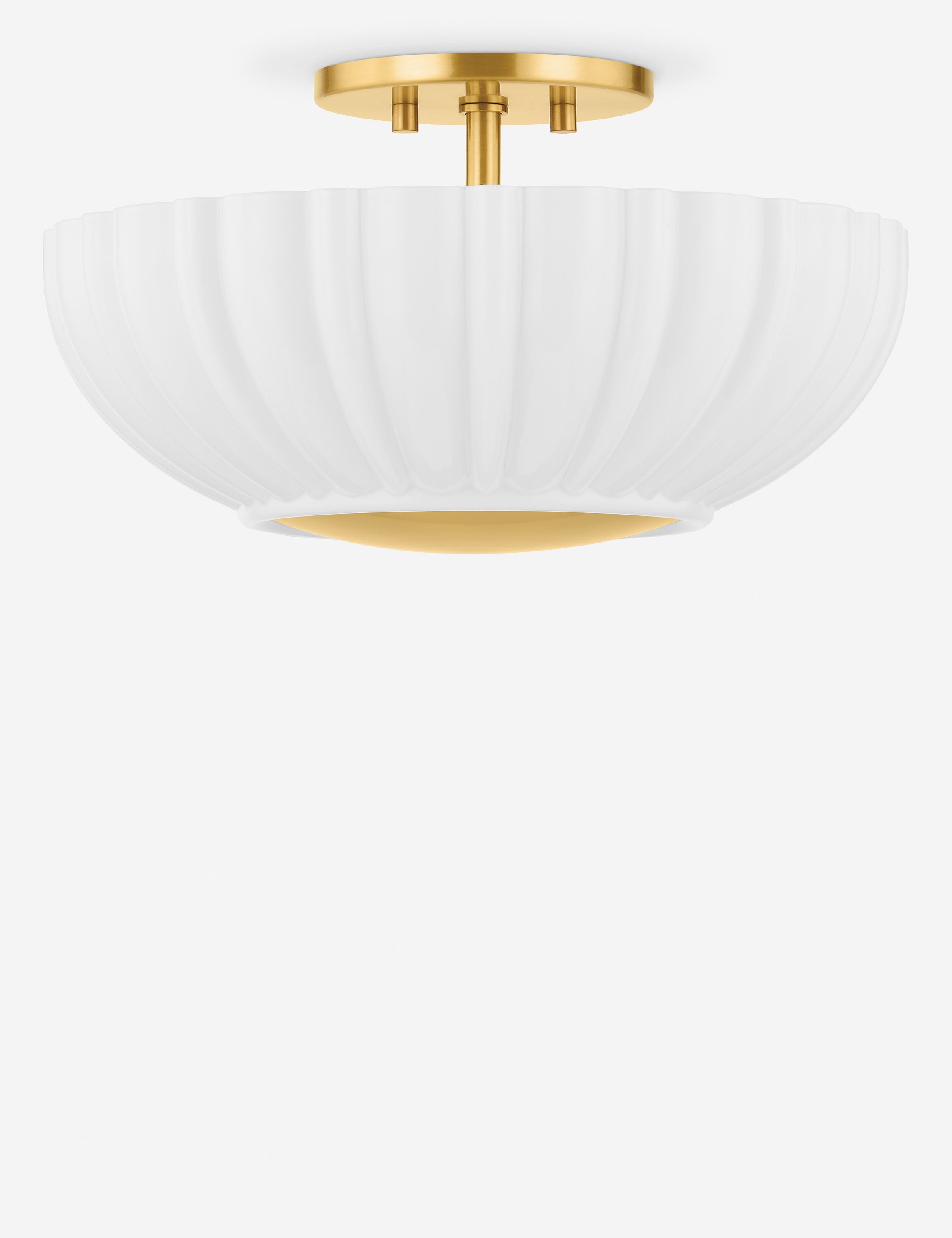 Modern Fleury Flush Mount Ceiling Light - Energy Efficient LED Fixture for Bedroom, Hallway & Closet Lighting - Dimmable & Easy Installation