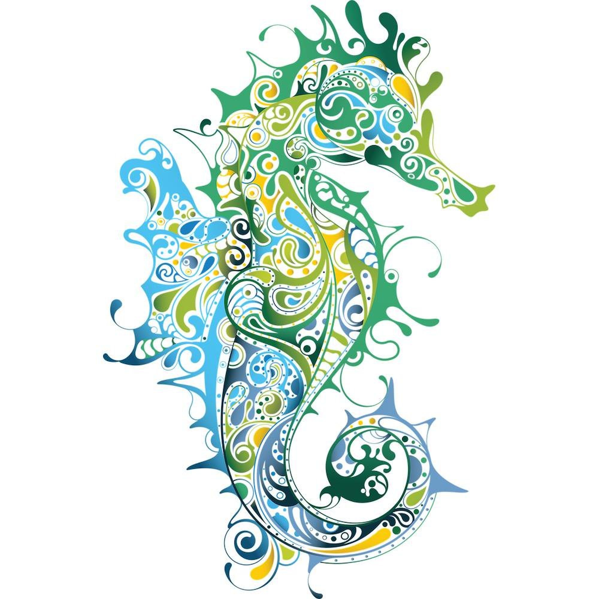 Paisley Seahorse Ceramic Coffee Mug 11 oz (325 ml) - Perfect for Home, Office & Gifts | CafePress