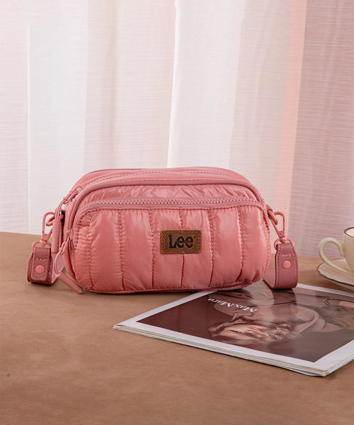 LEE Quilted Puffer Crossbody Bag for Women - Stylish Winter Shoulder Purse with Adjustable Strap - Perfect for Travel, Shopping & Daily Use