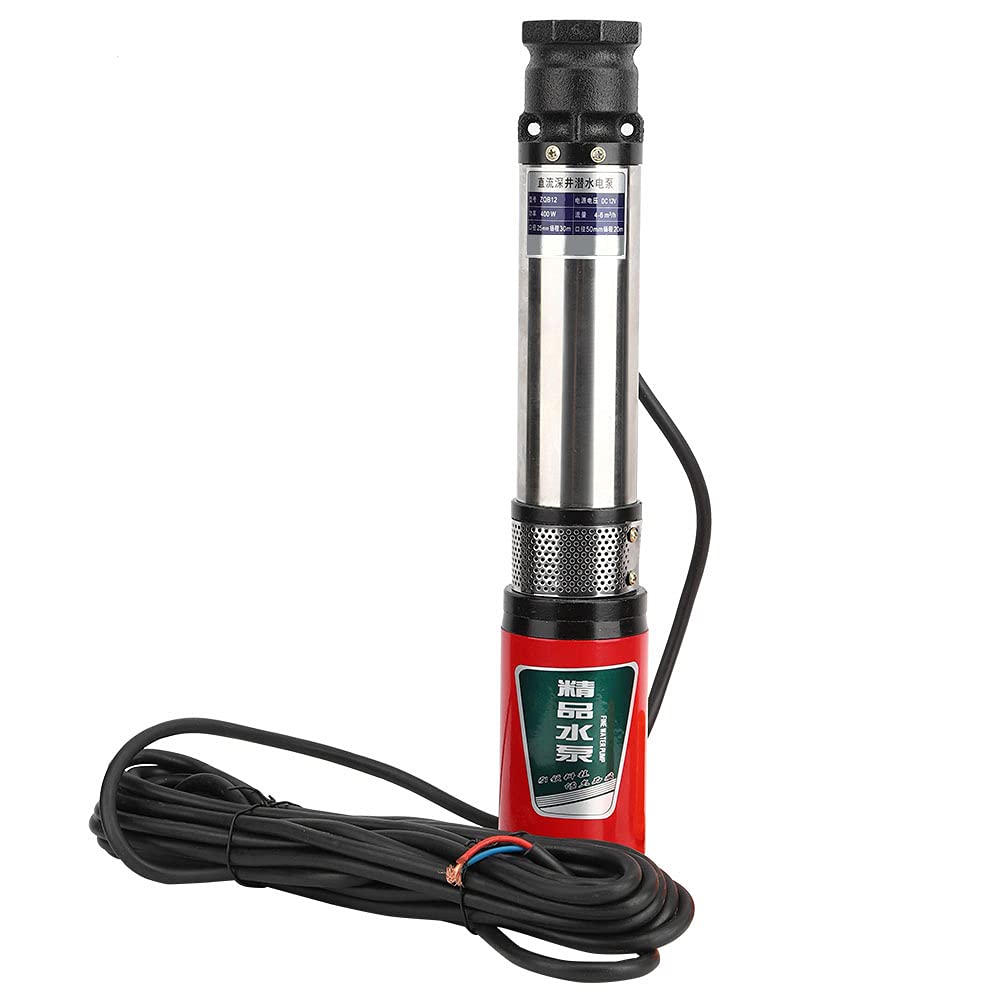 12V Submersible Water Pump - High Temperature Resistant DC Deep Well Pump for Home, Garden & Industrial Use | Safe & Durable Underwater Pump for Aquariums, Ponds & Irrigation Systems