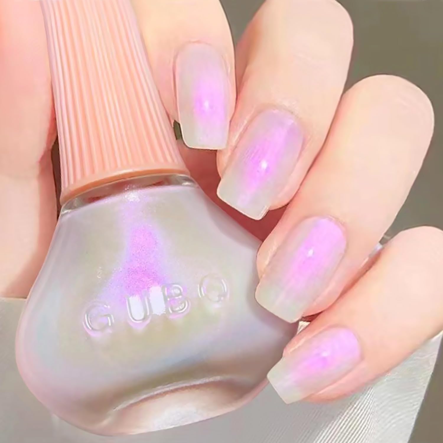 Major Dijit Quick Dry Nail Polish - Pearl White & Pink Summer Nail Lacquer for Nail Art, Regular Polish 0.41 fl oz - Perfect for Manicures, Pedicures & Salon Nail Designs