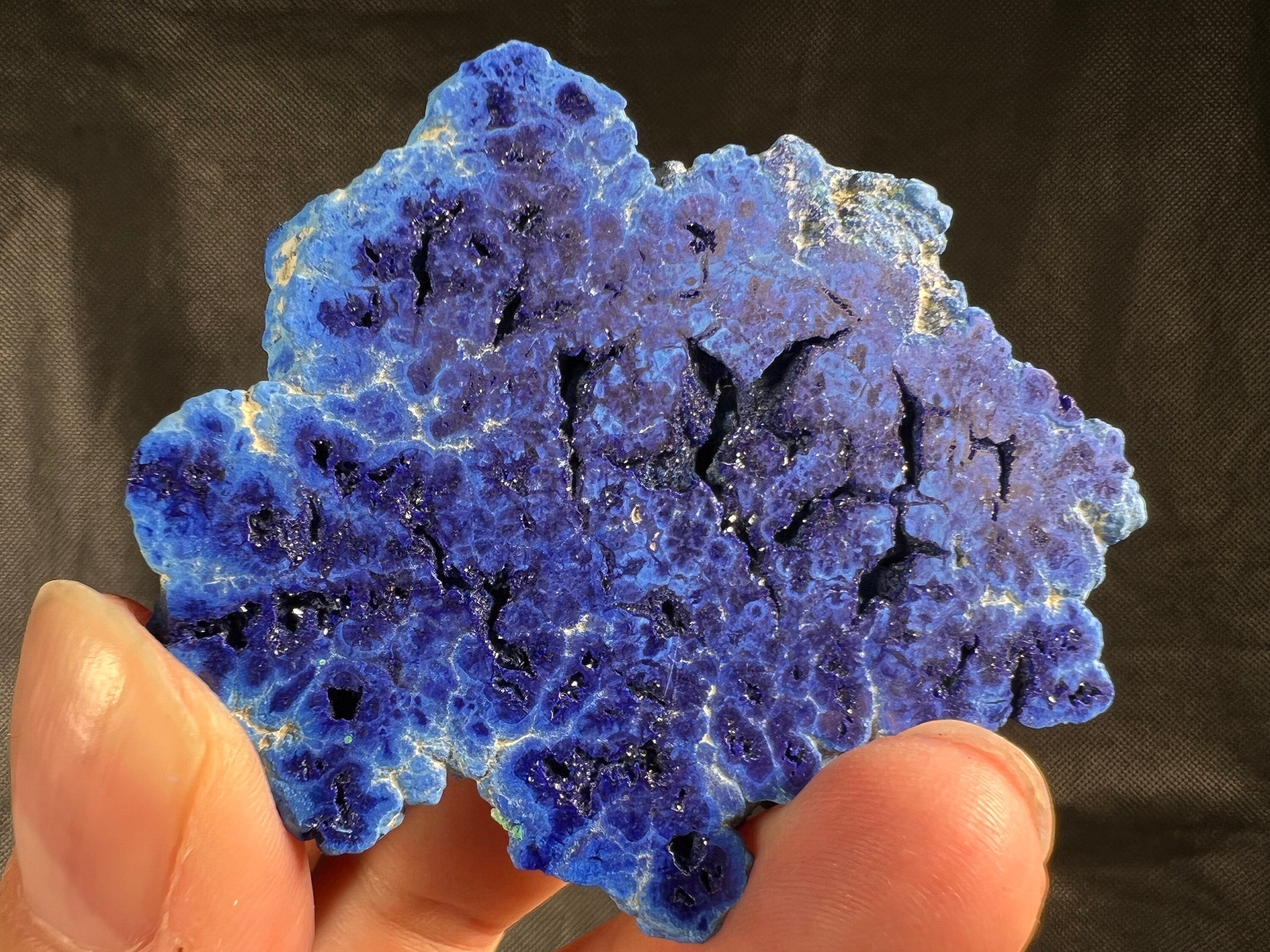 AZURITE Raw Crystal Nodule Geode - Natural Blue Mineral Specimen for Home Decor, Healing Crystal Collection & Housewarming Gift (51715) | Perfect for Meditation Spaces, Office Desk Decor & Crystal Healing Practices