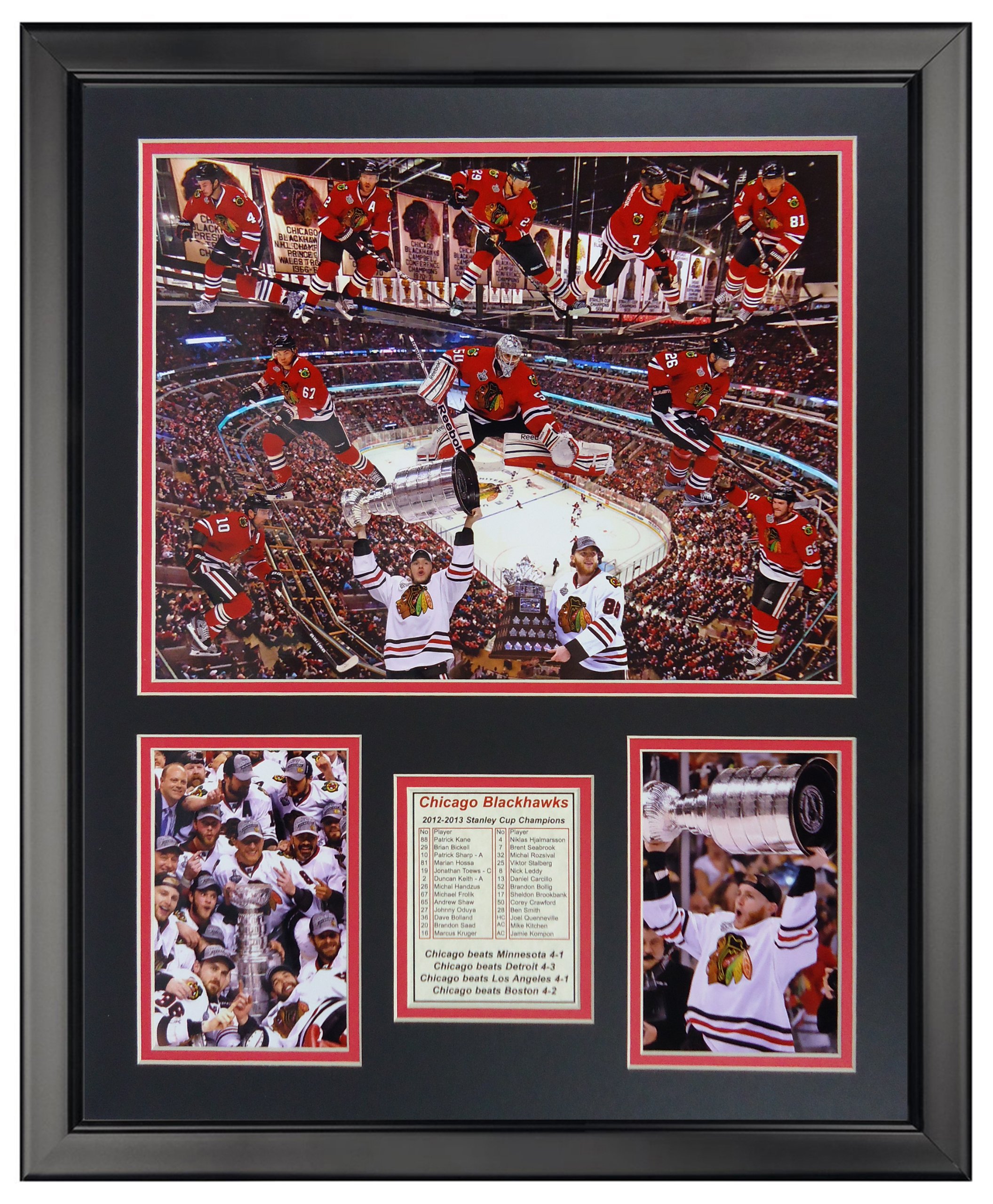 Chicago Blackhawks 2013 NHL Champions Framed Photo Collage - 16