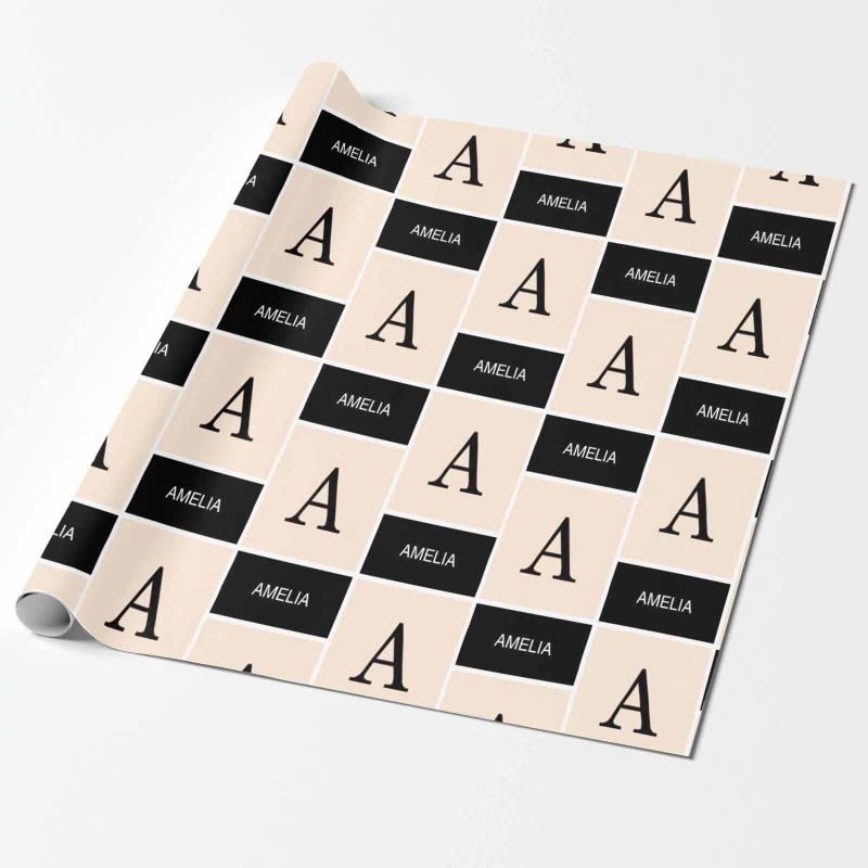 Custom Personalized Name Happy Birthday Wrapping Paper | Made in USA | 58