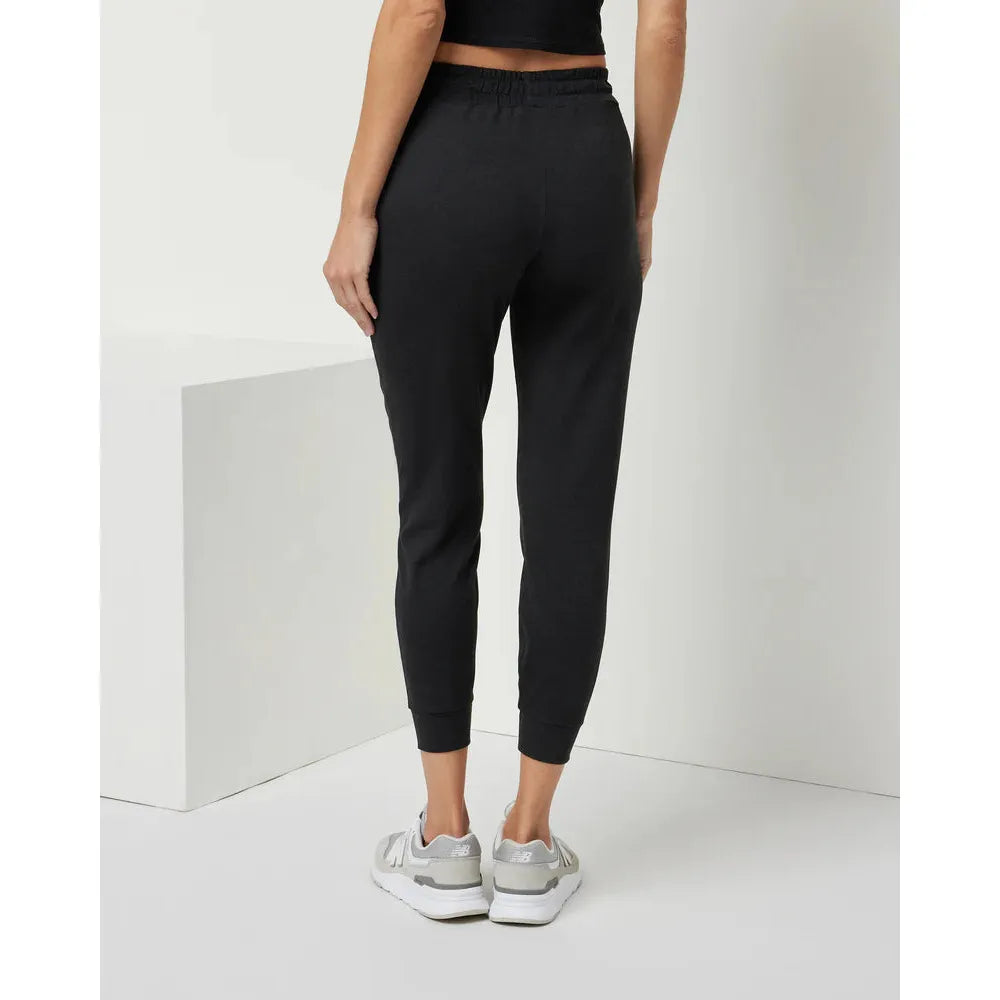 Vuori Women's Performance Jogger Pants - Black Heather - High Waisted Athletic Lounge Pants for Running, Yoga & Everyday Wear