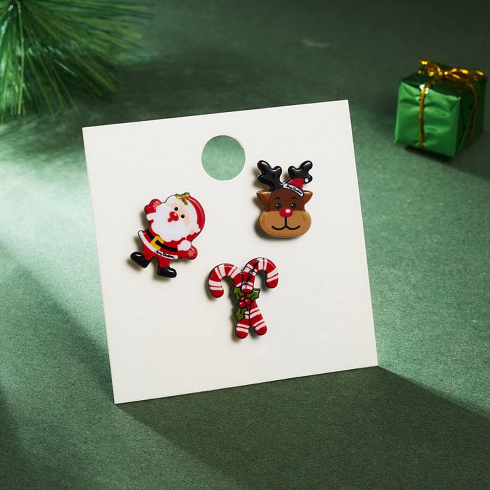 9-Piece Christmas Brooch Pin Set - Santa Claus, Reindeer, Snowman, Bells & Tree Pins for Xmas Decorations | Festive Holiday Jewelry for Gifts, Stockings & Sweater Accessories