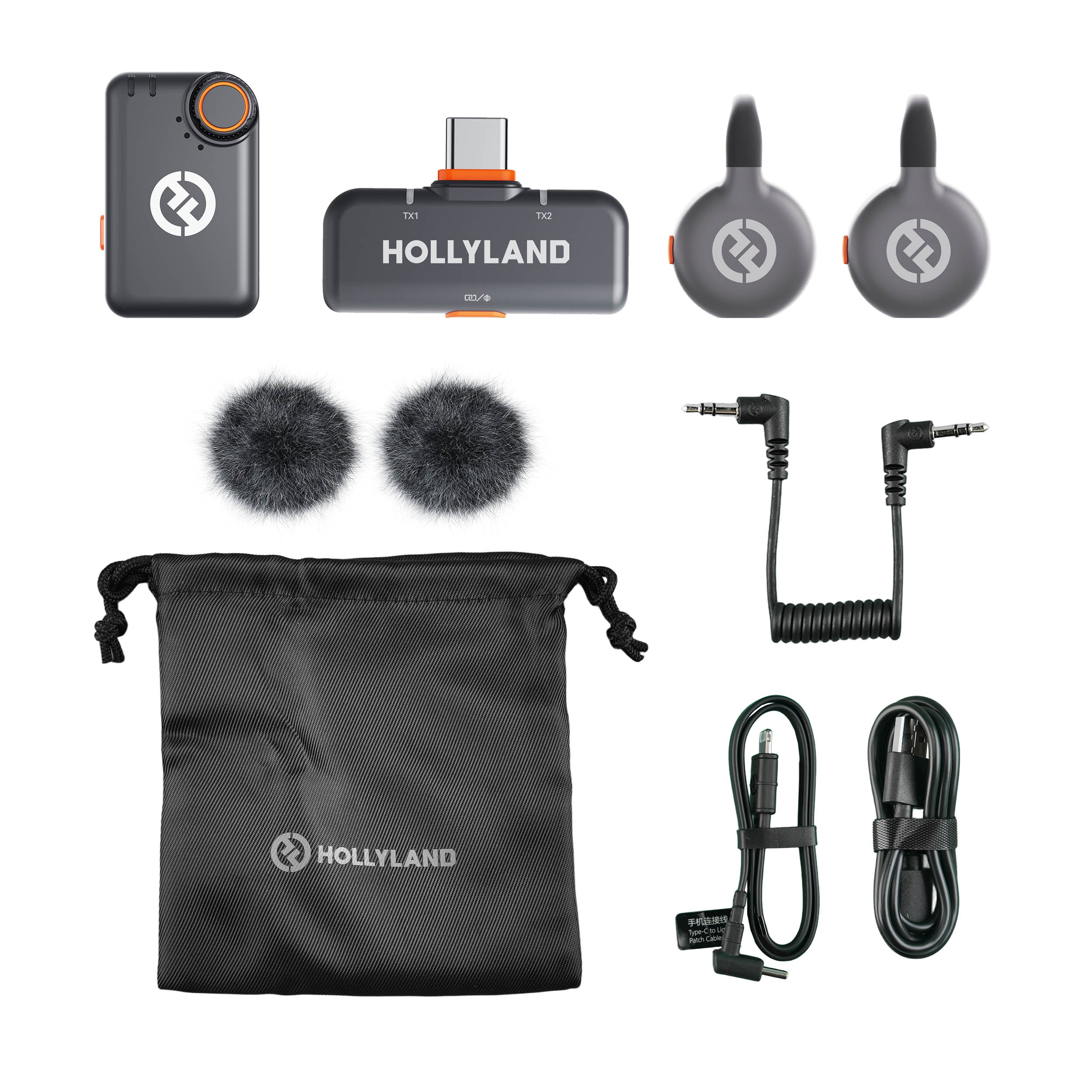 LARK M2S Wireless Lavalier Microphone Combo Kit for iPhone, Android, DSLR - Professional Clip-on Mic for YouTube, TikTok, Vlogging, Live Streaming & Interviews