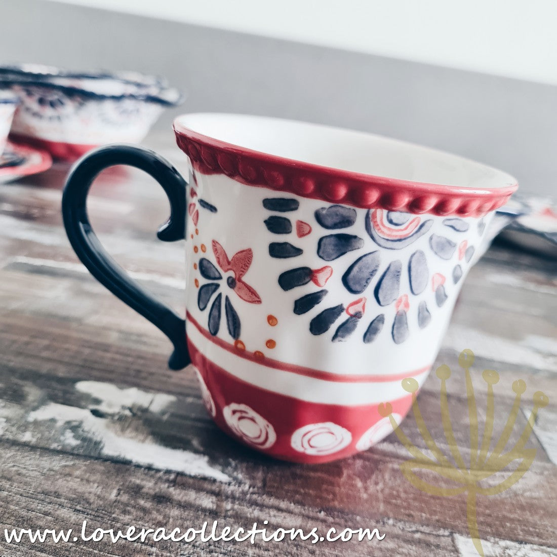 Afrocentric Red Dinnerware & Serveware Set - Elegant African-Inspired Plates, Bowls & Serving Dishes for Stylish Dining & Entertaining | Perfect for Dinner Parties, Holidays & Cultural Celebrations