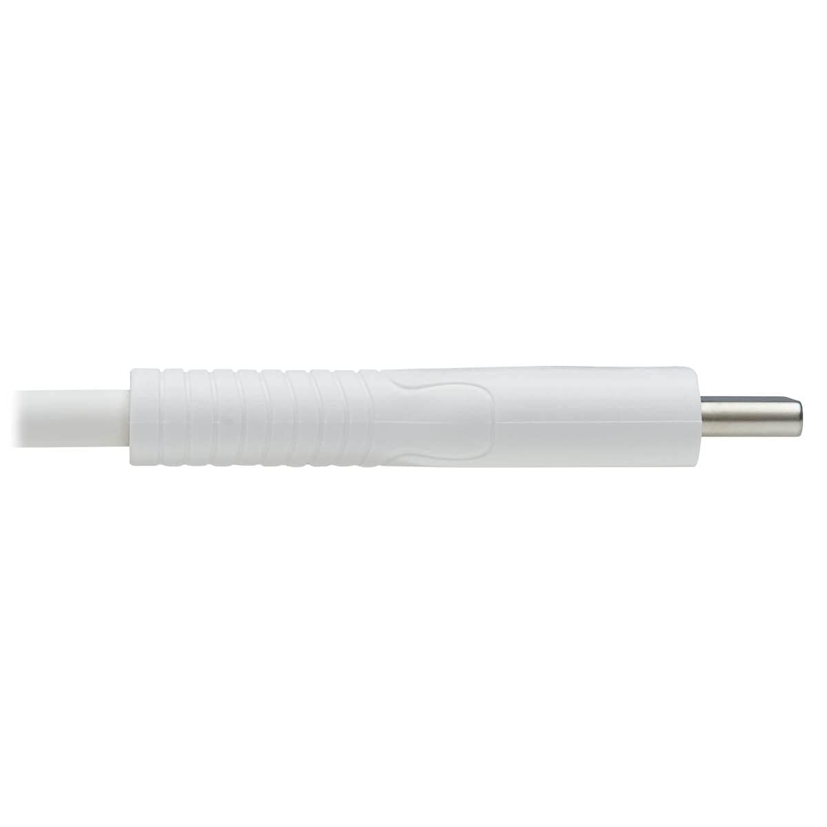 Tripp Lite Safe-IT USB-C to Lightning Cable 6.6ft MFi Certified - Fast Charging for iPhone 14/13/12/11/X/8 - Hospital-Grade Protection, Durable White Charger Cord (2M) - Perfect for Home, Office & Travel Charging