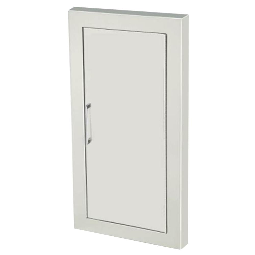 JL Industries 1836S21 Cosmopolitan Fire Extinguisher Cabinet - Solid Door with Pull Handle - Wall Mounted Safety Storage for Home, Office & Commercial Use