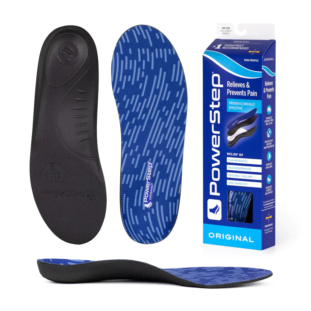 PowerStep® Original Arch Support Insoles for Flat Feet & Plantar Fasciitis - Comfortable Orthotic Shoe Inserts for Men & Women - Perfect for Running, Walking & Work Shoes