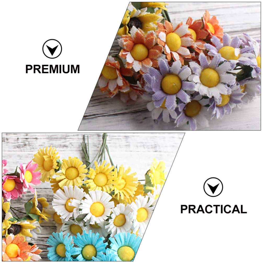 20Pcs Artificial Daisy Flowers - Fake Wildflower Bouquets for Wedding, Home & Spring Decor - Floral Table Centerpieces & Arrangements - Perfect for DIY Crafts, Party Decorations & Seasonal Displays