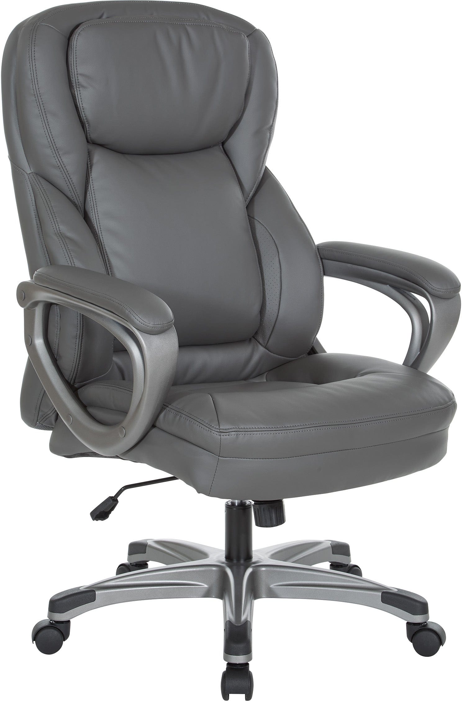 Office Star Executive Bonded Leather Office Chair [ECH6770] - Ergonomic Desk Chair for Home & Office, Adjustable Height & Swivel, Comfortable Work Chair for Long Hours