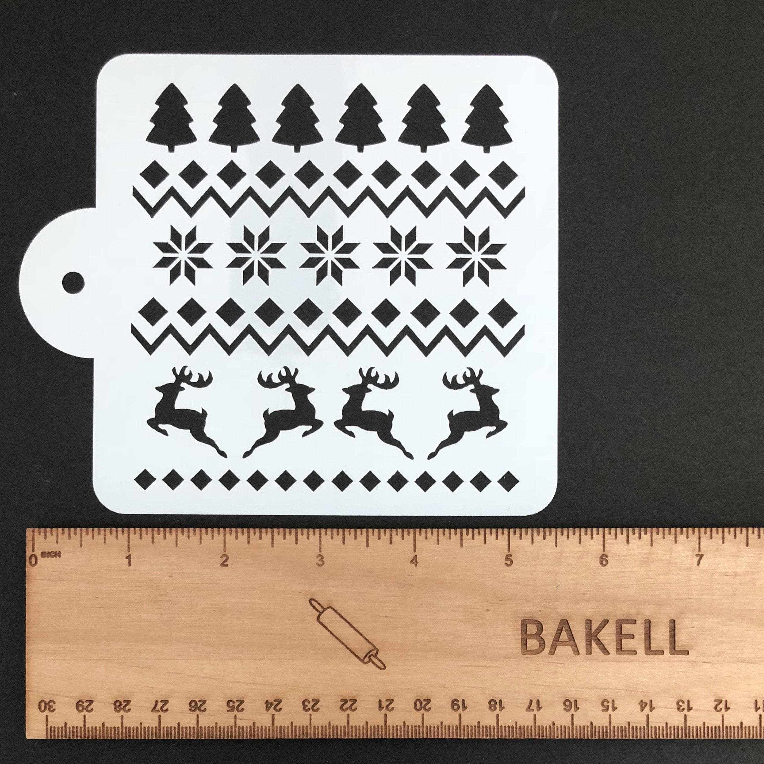 5x5 Christmas Sweater Knitting Pattern - Holiday Winter Stencil for DIY Crafts, Festive Sweater Designs & Seasonal Decorations