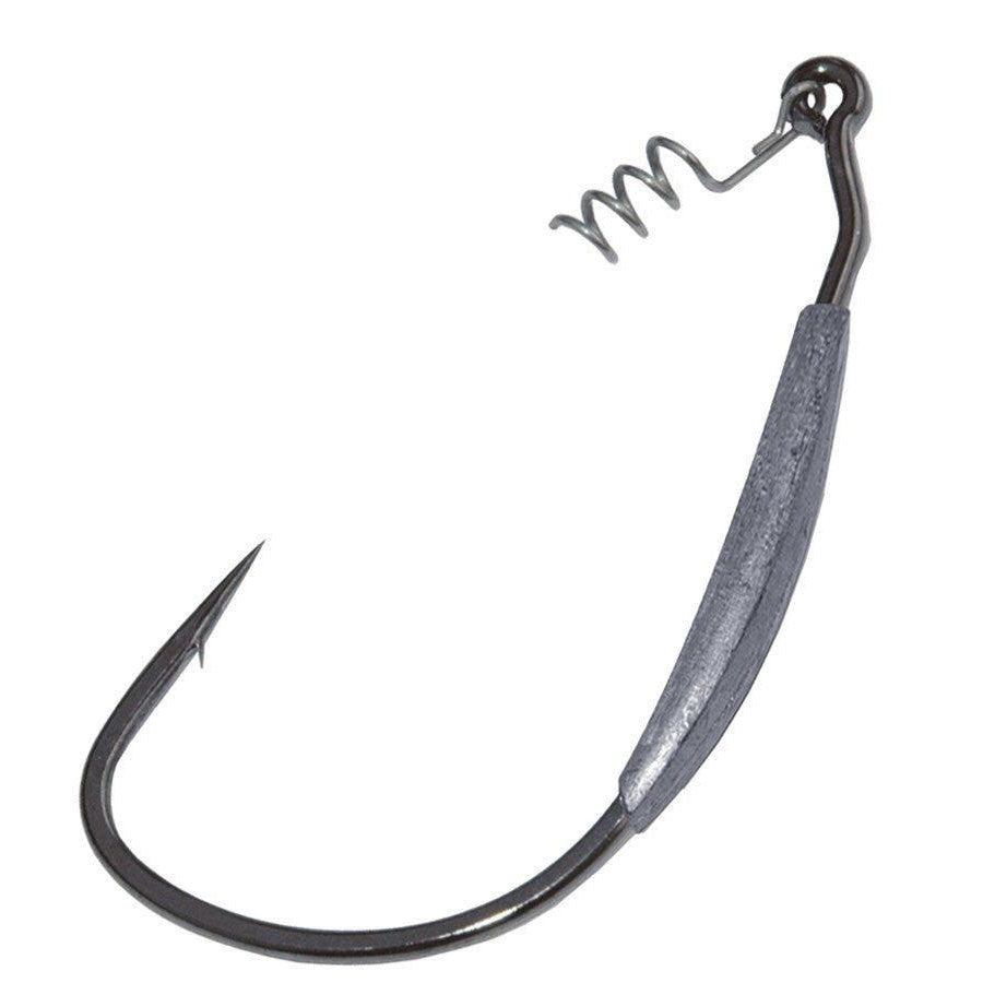 Gamakatsu Weighted Superline Spring Lock Fishing Hooks - Strong Saltwater & Freshwater Hooks for Bass, Trout, and Catfish Fishing
