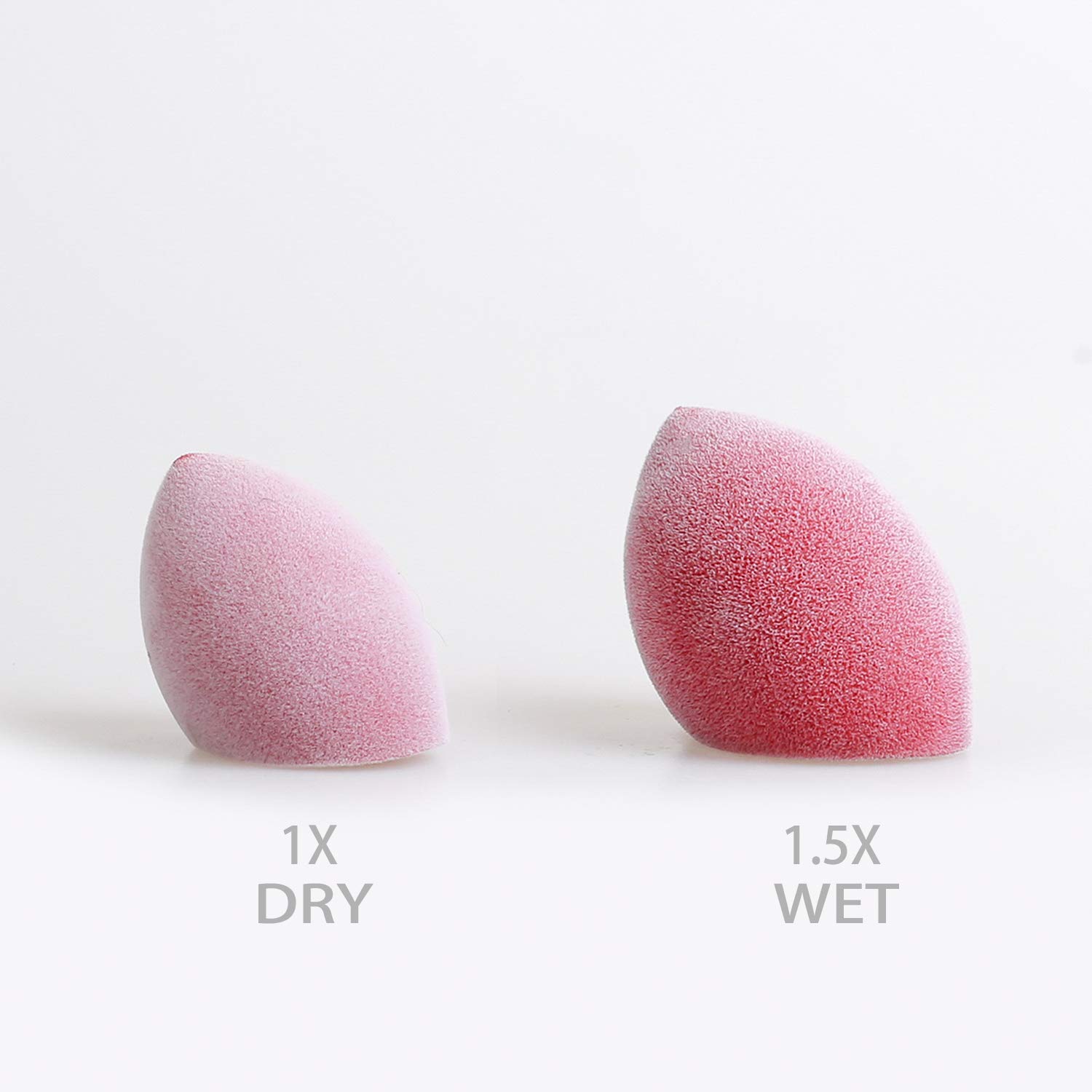 Beauty Fiber Makeup Sponge - Flocking Tool for Powder, Cream & Liquid - Home & Travel Use