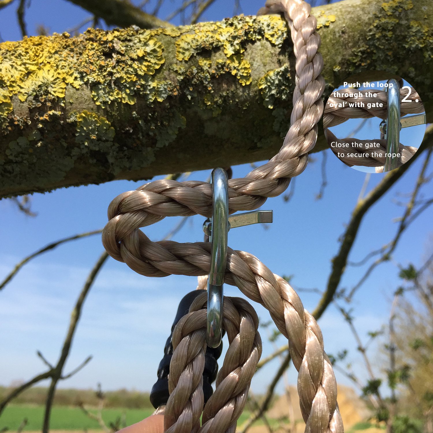 Outdoor Tree Swing for Kids & Adults - Heavy Duty Garden Swing with Adjustable Rope - Perfect for Backyard, Park, and Camping Fun