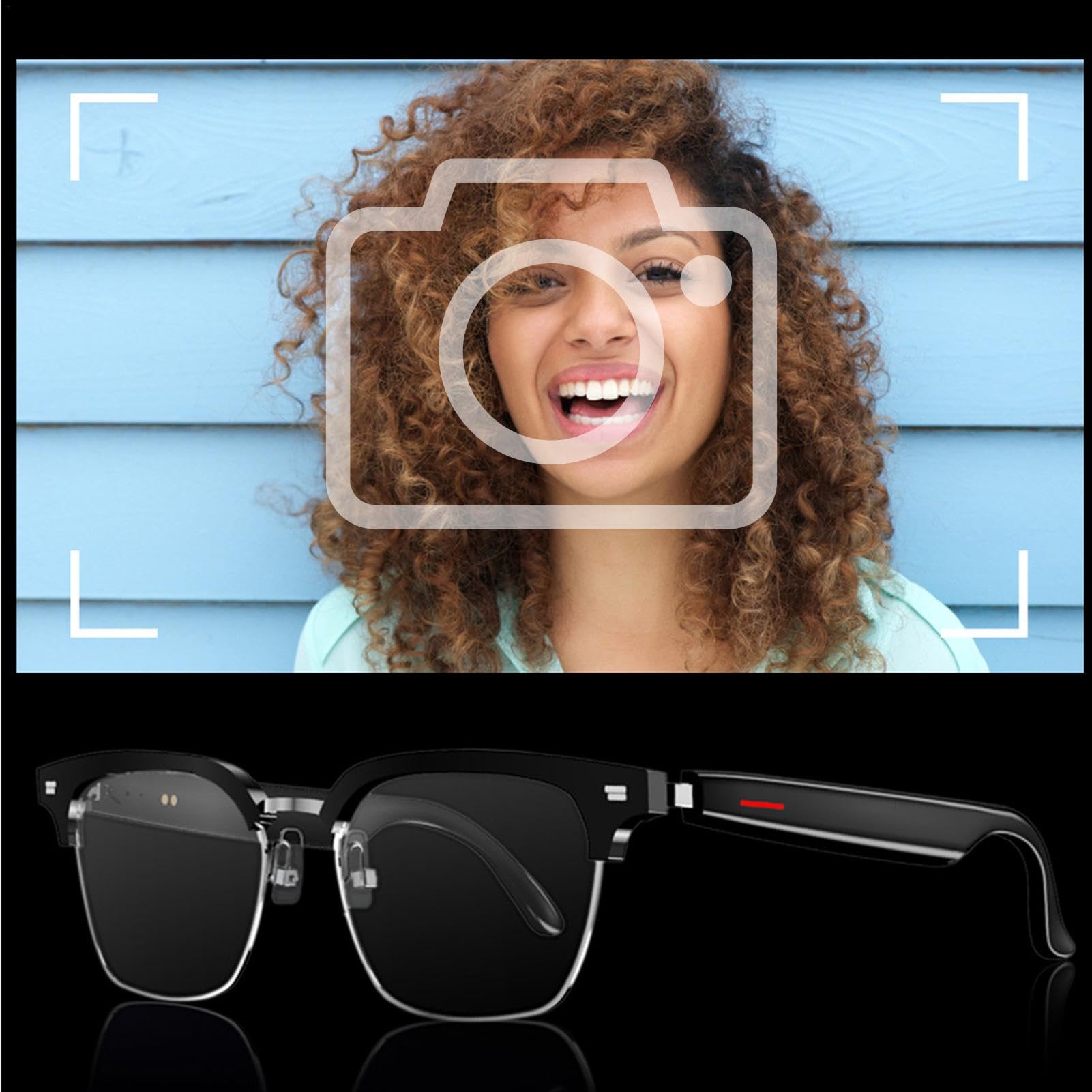 Swiftbox Smart Glasses with Built-in Speakers - Wireless Bluetooth Audio Glasses for Phone Calls & Music | Hands-Free Smart Eyewear for Workouts, Commuting & Outdoor Activities
