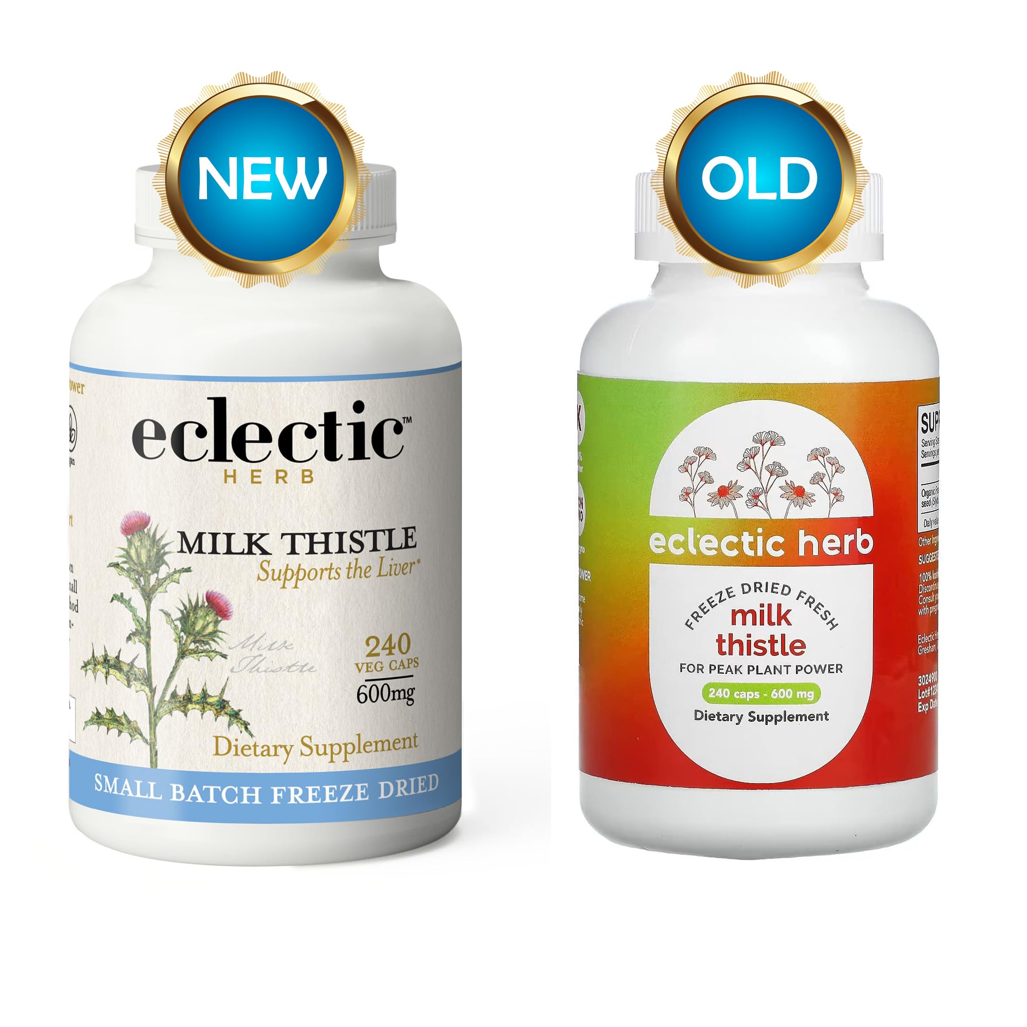 Organic Freeze-Dried Milk Thistle Capsules 240ct - Non-GMO Liver Support Supplement with Silymarin for Detox & Cleansing | Natural Herbal Remedy for Liver Health, Digestion & Wellness | Perfect for Daily Detox Routine & Post-Holiday Recovery