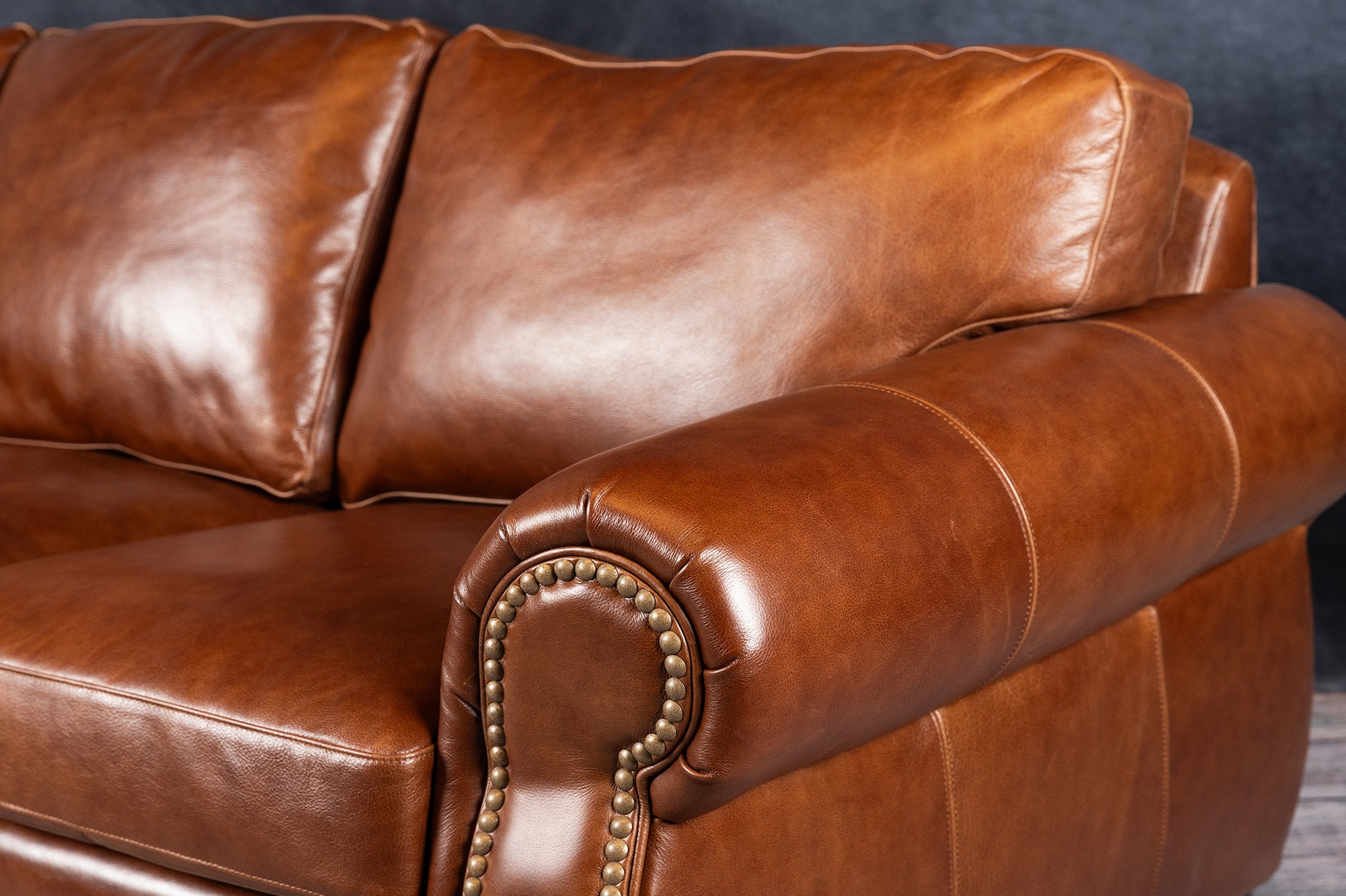 Premium Genuine Leather Sofa - Wyoming Collection | Modern & Durable Living Room Furniture for Home & Office Use
