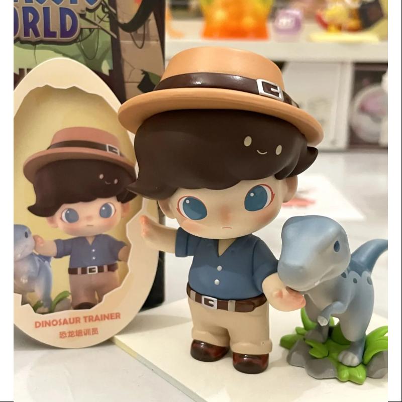 DIMOO Jurassic World Series DINOSAUR TRAINER Collectible Figure - Official Licensed Dinosaur Toys for Kids & Adults - Perfect for Display, Gifts, and Jurassic World Fans Collection