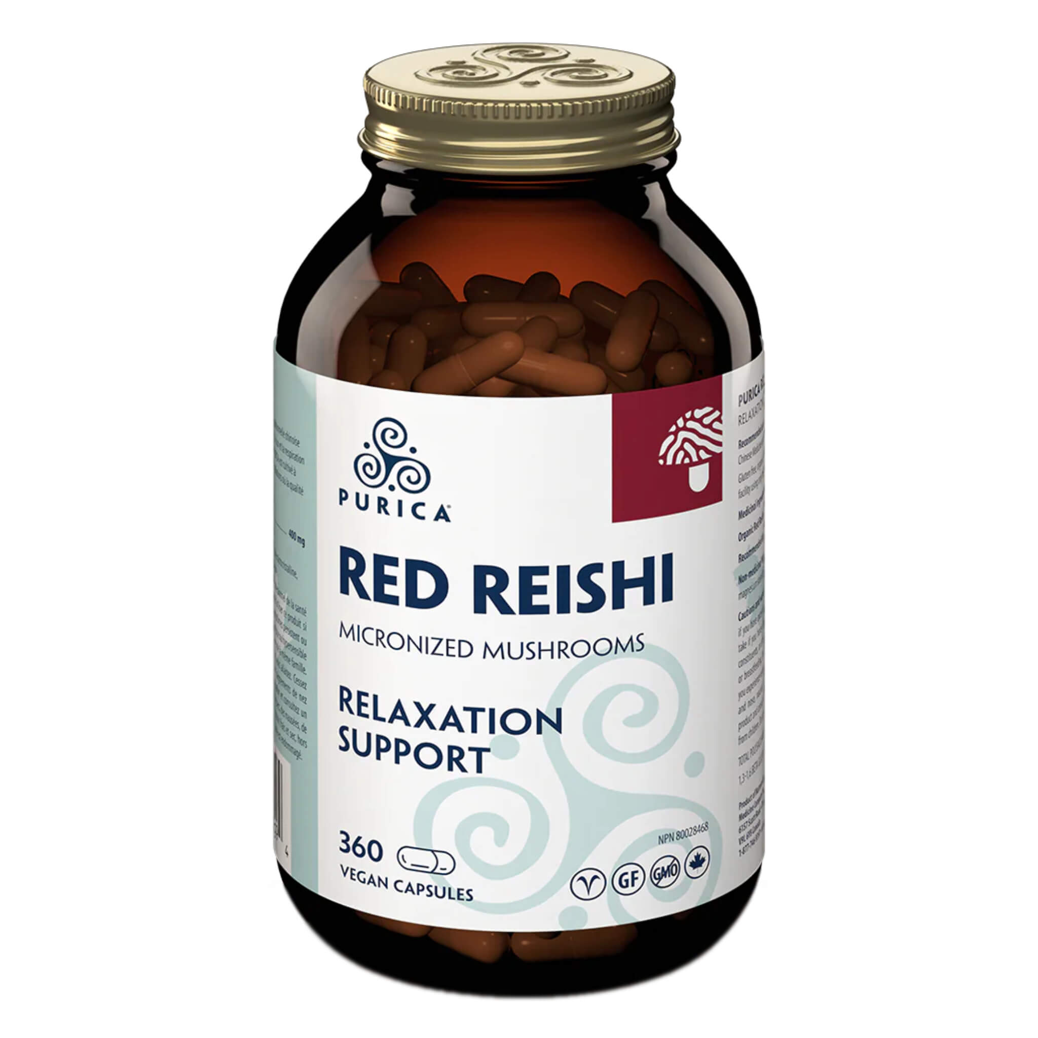Organic Red Reishi Mushroom Extract - Full Spectrum Supplement for Immune Support & Stress Relief - Perfect for Daily Wellness & Natural Energy Boost