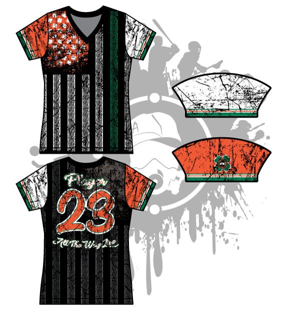 Shamrock Flag Women's Full Dye Jersey - Irish Pride St. Patrick's Day Apparel for Sports & Casual Wear