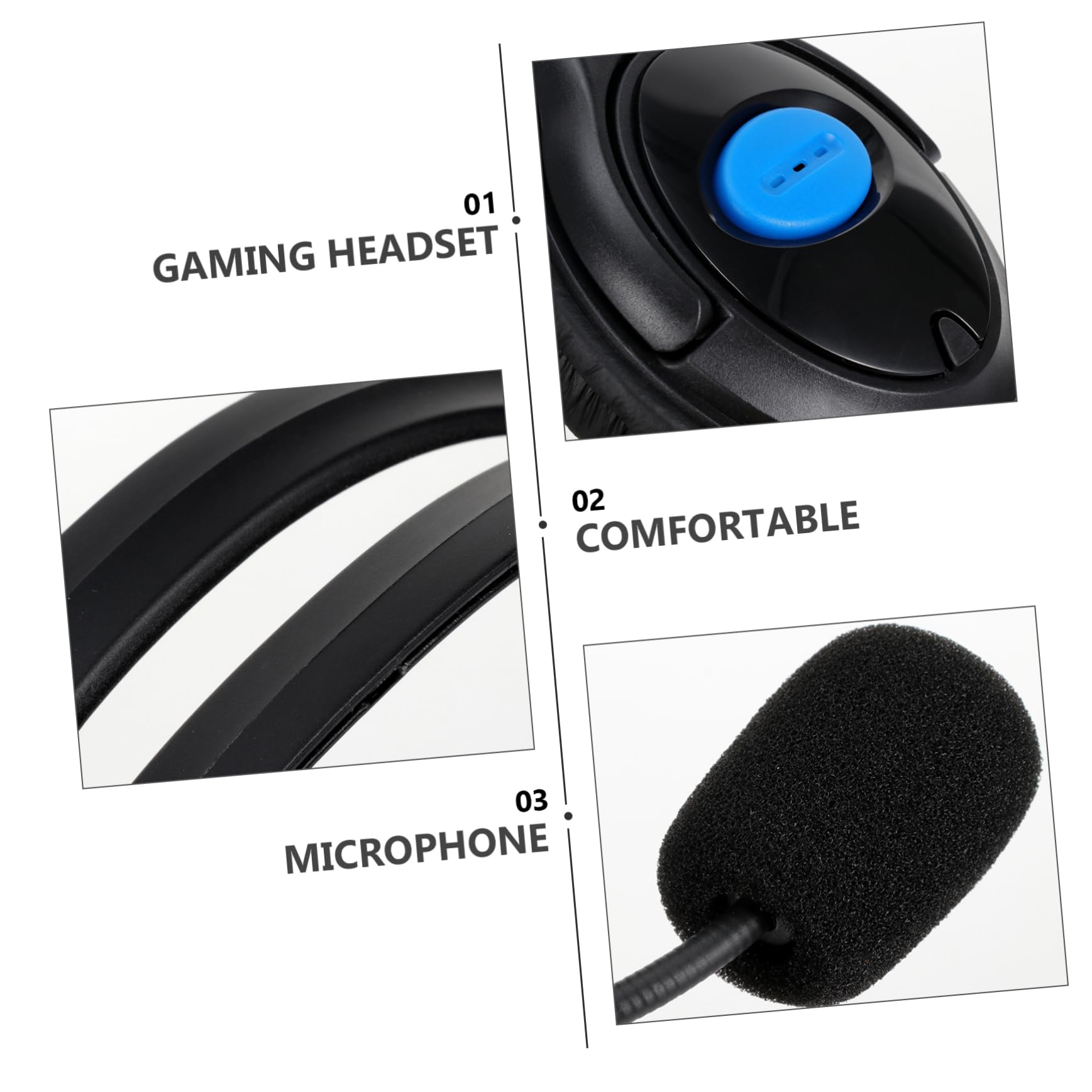 DOITOOL 3-Pack Wired Over-Ear Headphones with Microphone for PC, Computer, Gaming & Office Use - Noise Cancelling Headset for Work, Online Classes & Conference Calls