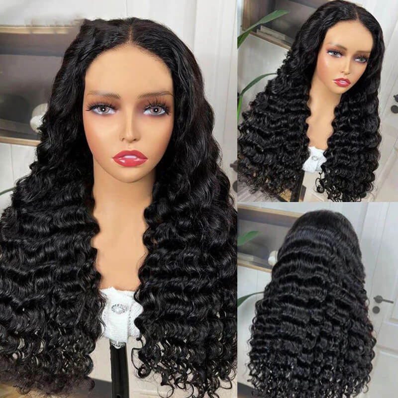 Eullair Kim K 2x6 Lace Closure Wig - Deep Part Human Hair Wig with Transparent Lace for All Hair Textures | Perfect for Daily Wear, Parties & Special Occasions