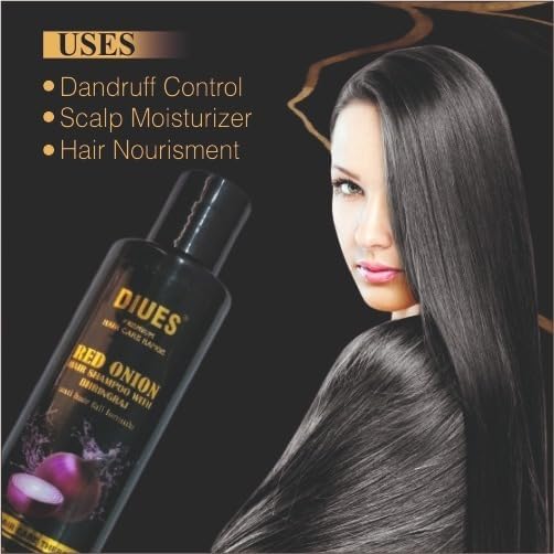 **Diues Red Onion Seed Shampoo for Hair Growth & Hair Loss Prevention | Anti-Dandruff Treatment | Natural Scalp Care for Thicker, Healthier Hair | Perfect for Daily Use & Damaged Hair Repair**