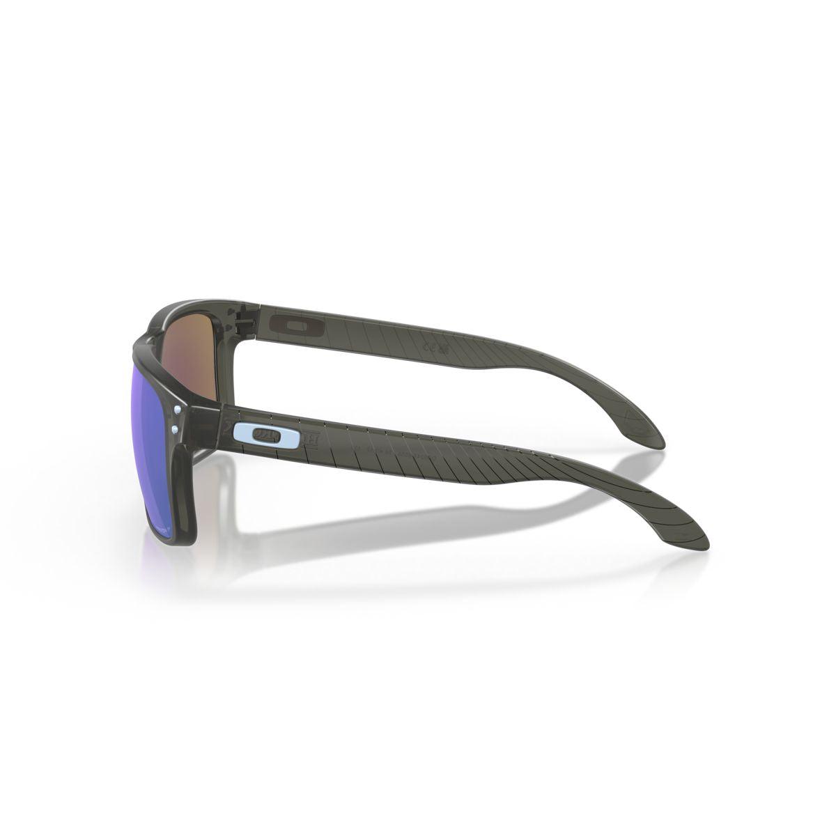 Oakley Holbrook Sunglasses - Matte Grey Smoke Frame with Prizm Sapphire Polarized Lenses (Low Bridge Fit) for Men & Women - Model 0OO9244 924465 - Perfect for Driving, Outdoor Sports & Everyday Fashion